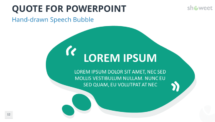 Quote Template for PowerPoint - Hand-Drawn Speech Bubble