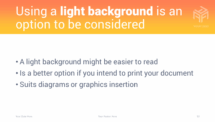 Transitions - PowerPoint Template (Orange) - Title and Content (Light Background)