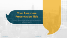 Speech Bubbles PowerPoint Template - Cover