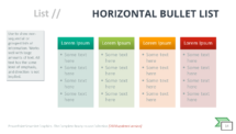 Horizontal Bullet List - SmartArt Graphic for PowerPoint