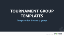 Tournament Group Templates for PowerPoint - 6 Teams
