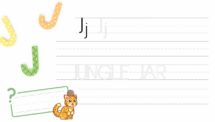 Learn ABC and Trace the Letter J - PowerPoint Worksheet