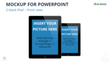 Mockup templates for PowerPoint - 2 Black iPad