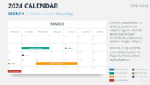 2024 March Calendar Layout, Monday Start