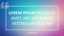 Quote Template for PowerPoint - Gradient Background and Frame