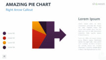 Amazing Pie Chart for PowerPoint - Right Arrow Callout