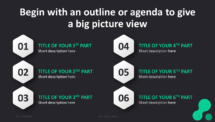 Dark Pro PowerPoint Template - Table of Content