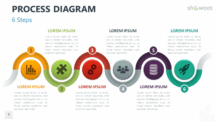 Free Process Diagram for PowerPoint with 6 Steps