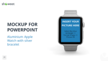 Mockup templates for PowerPoint - Aluminium Apple Watch