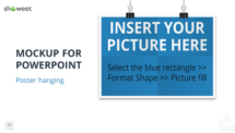 Mockup templates for PowerPoint - Poster Hanging