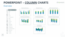 Column Charts for PowerPoint with Data