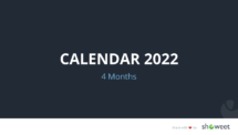 Calendar 2022 for PowerPoint - 4 Months