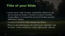 Golf Themed Image For a Title and Content PowerPoint Slide