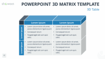 Free 3D Matrix for PowerPoint with 3D Table