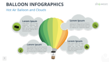 Hot Air Balloon with Clouds for PowerPoint and Google Slides