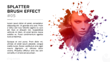 Mockup Layout #05 - Brush Splatter Effect for PowerPoint