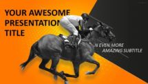 Sports - Horse Racing PowerPoint Template