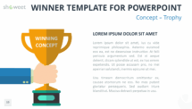 Winner Template for PowerPoint - Concept with Trophy