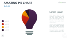 Amazing Pie Chart for PowerPoint - Bulb 2