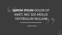 Quote Template for PowerPoint - Gray Background