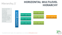 Horizontal Multilevel Hierarchy - SmartArt Graphic for PowerPoint