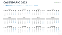 Calendario 2023 para PowerPoint - 12 Meses (1 Año) - Diapositiva #11