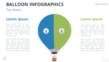 Balloon with Two Parts for PowerPoint and Google Slides
