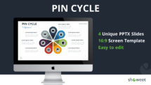 Cover slide of Pin Cycle Diagrams for PowerPoint and Google Slides, featuring a clean and professional design with customizable options.