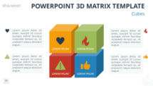 Free 3D Matrix for PowerPoint with Cubes