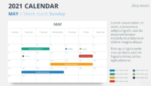 Calendar 2021 for PowerPoint - May 2021