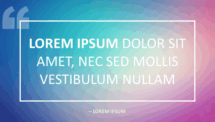 Quote Template for PowerPoint - Gradient Background and Frame