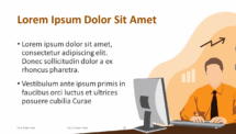 Cartoon Business PowerPoint and Google Slides Template - Theme 10 Content and Title