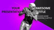 30 Sports - PowerPoint Template - Purple