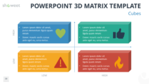 Free 3D Matrix for PowerPoint with Cubes
