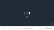 List