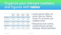 Transitions - PowerPoint Template - Table