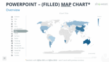 Map Filled Chart PowerPoint with Data