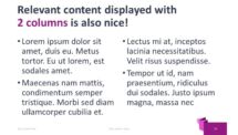 Origami PowerPoint Template - 2-Column Content Slide (Light Background)