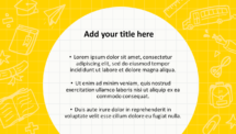 Back To School Template for PowerPoint - Yellow (Slide 05)