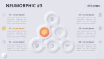 Slide 3 of Neumorphic diagram with light background for engaging presentations