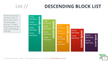 Descending Block List - SmartArt Graphic for PowerPoint
