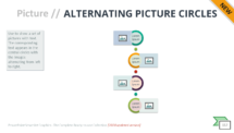 Alternating Picture Circles - SmartArt Graphic for PowerPoint