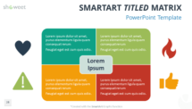 Free PowerPoint SmartArt Titled Matrix