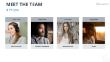 Meet the team for PowerPoint - 4 People