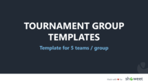 Tournament Group Templates for PowerPoint - 5 Teams
