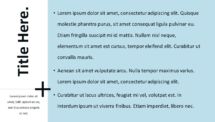 Plus Template for PowerPoint - Title and Content (Blue Background)