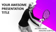 Sports - Tennis PowerPoint Template