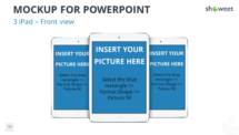 Mockup templates for PowerPoint - 3 iPad