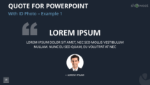 Quote Template for PowerPoint - with Author Photo