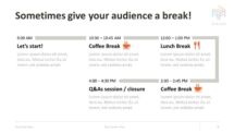 Corporate Business PowerPoint Template - Break Agenda